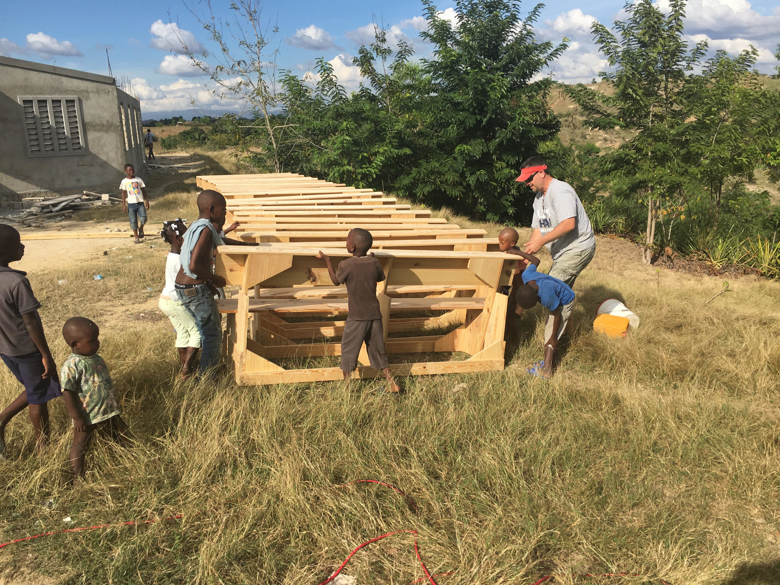 New Church Benches in LaSave & Colora